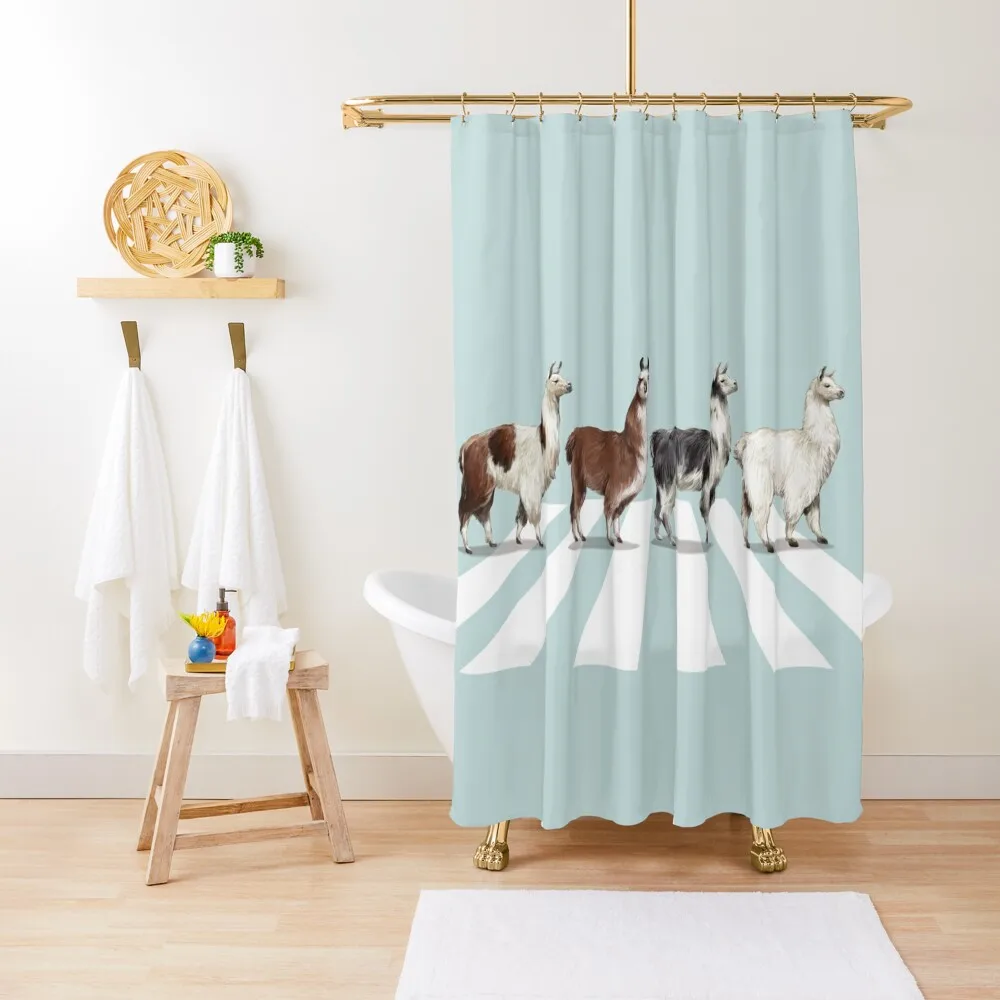 

Llama The Abbey Road #1 Shower Curtain Luxury Bathroom Shower Cover Shower For Bathroom Set For Bathroom Curtain