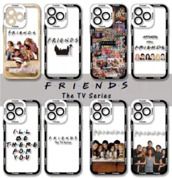 Friends TV Show custodia per telefono per iPhone 15 14 13 12 Mini 11 Pro Max X XR XS 7 8 SE 2020 Plus Cover trasparente in Silicone morbido