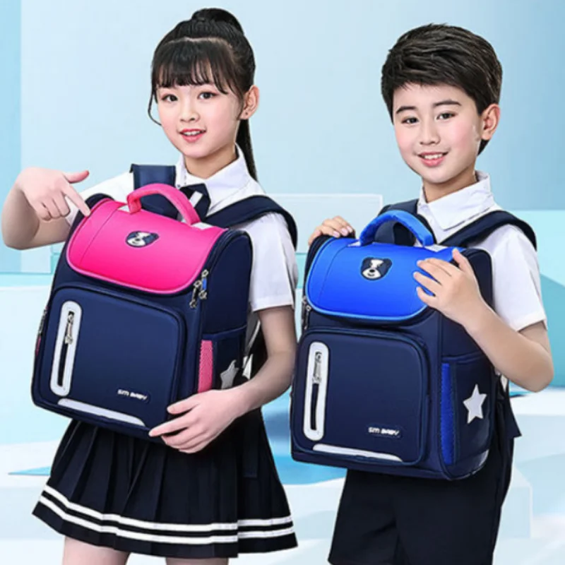 New Backpack Children Primary School Student Schoolbag Spine Protection Load Reduction Girl Large Capacity Kid Boy Shoulder Bag