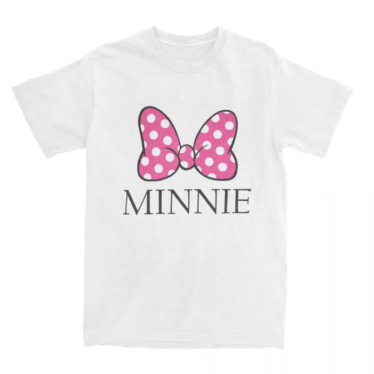 Men Women Minnie Bow Tie Shirt Accessories Awesome 100% Cotton Minnie Mouse T Shirt Tee Clothes Adult