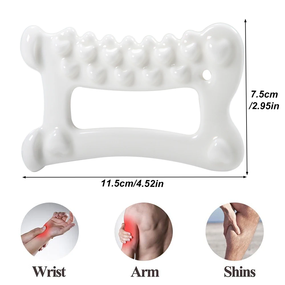 Placa de massagem Gua Sha Facial portátil, Cerâmica Reduzir Gordura, Estática Livre, Placa de Raspagem de Corpo Inteiro para Mulheres, Adultos