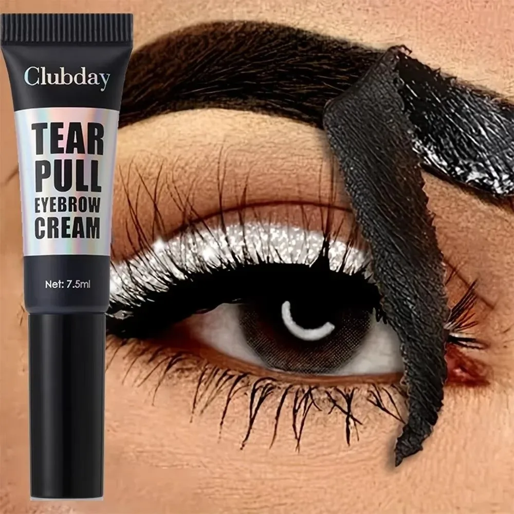 Gemakkelijk aan te brengen Langdurige Peel-off Wenkbrauwcrème Make-up Olie Afscheurbare Wenkbrauwgel 7,5 ml Waterbestendig Wenkbrauwcosmetica Banket