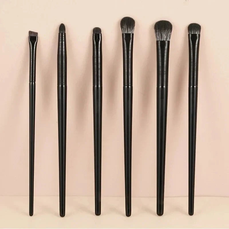 Soft Eyeshadow Brush Set 6pcs，Eye Makeup Smudge Silkworm Eyeliner Blade Eye Detail Small Makeup Brush，Perfect Application