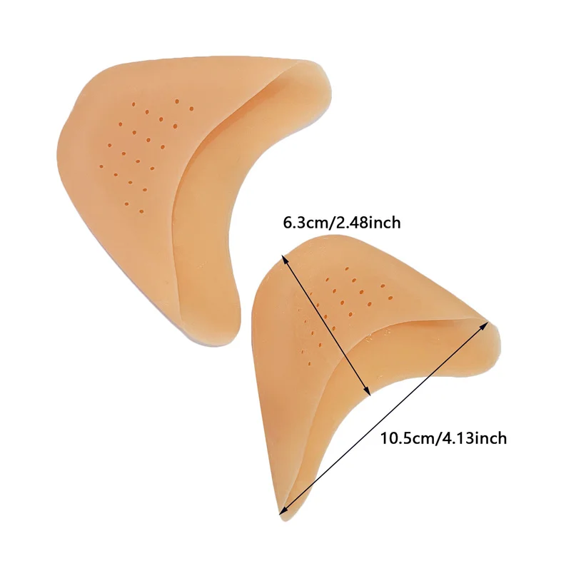 Coussinets de protection en silicone pour chaussures à talons hauts, coussinets respirants, coussinets souples pour l'avant-pied, coussins de ballet, housses métatarsiennes