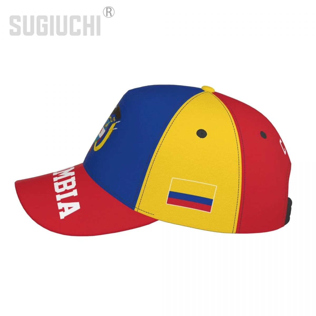 Unisex Colombia Flag Colombian Adult Baseball Cap Patriotic Hat for Baseball Soccer Fans Men Women