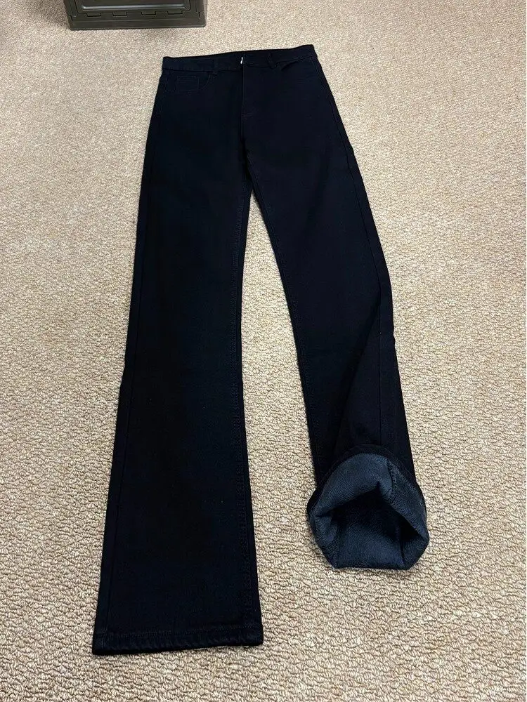 

Мужские джинсы Bla Fce с подкладкой, узкий крой, зауженные, с легким расклешением, осень-зима