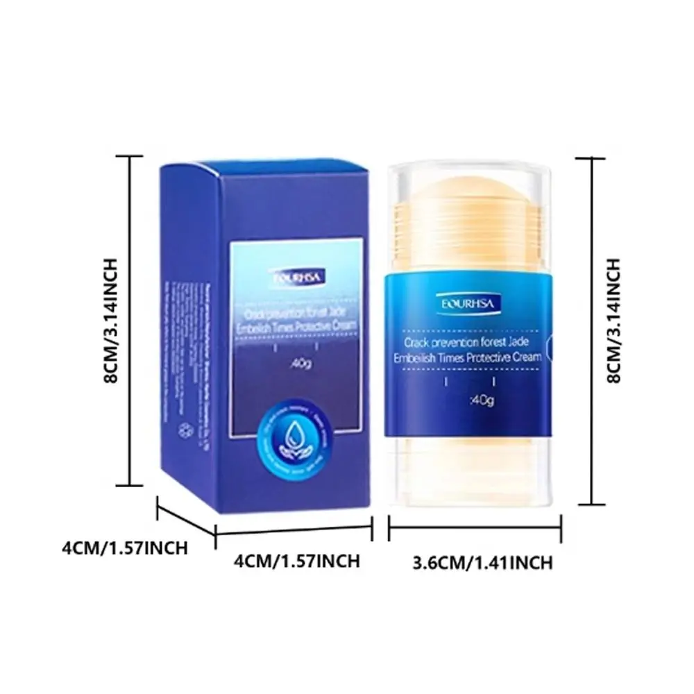 Deeply Nourishing Cracked Feet Cream Stick Easy to Absorb Mild Preventing Cracked Feet Cream Gentle Moisturizing