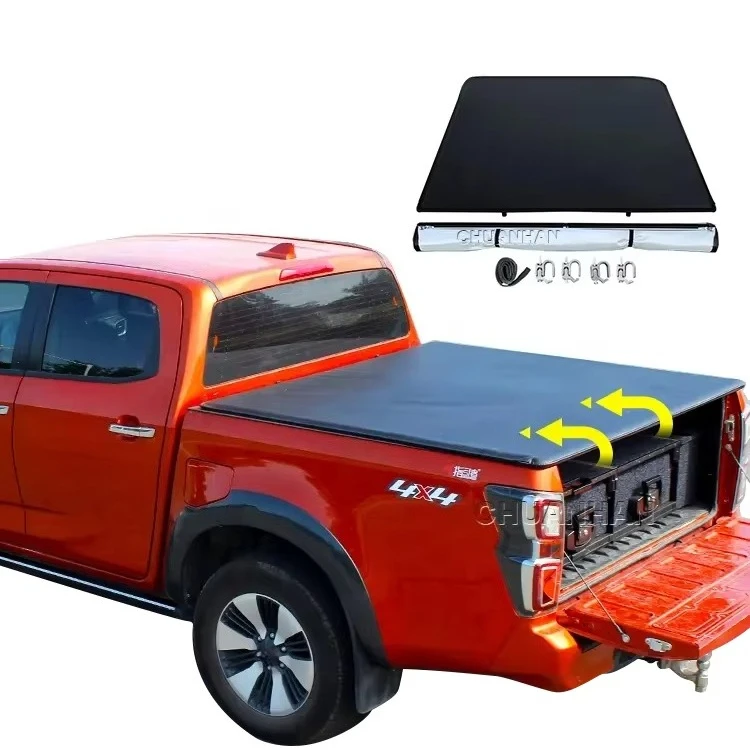 

Electric Vinyl Tonneau Cover for L200 2016 Navara D22 D40 Frontier Hilux Pickup Truck Soft Roll-up Cover Tacoma NP300