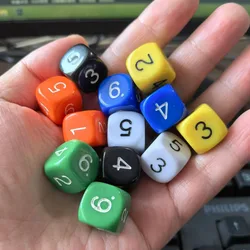 50/30PCS 16MM Game Dice With Numbers 1-6 Math Manipulative Cubes Learning Activities Montessori Materials Educational