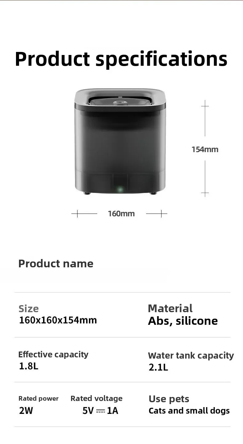 Pet smart water dispenser automatic circulation integrated cat and dog products wireless pump drinking  feeding