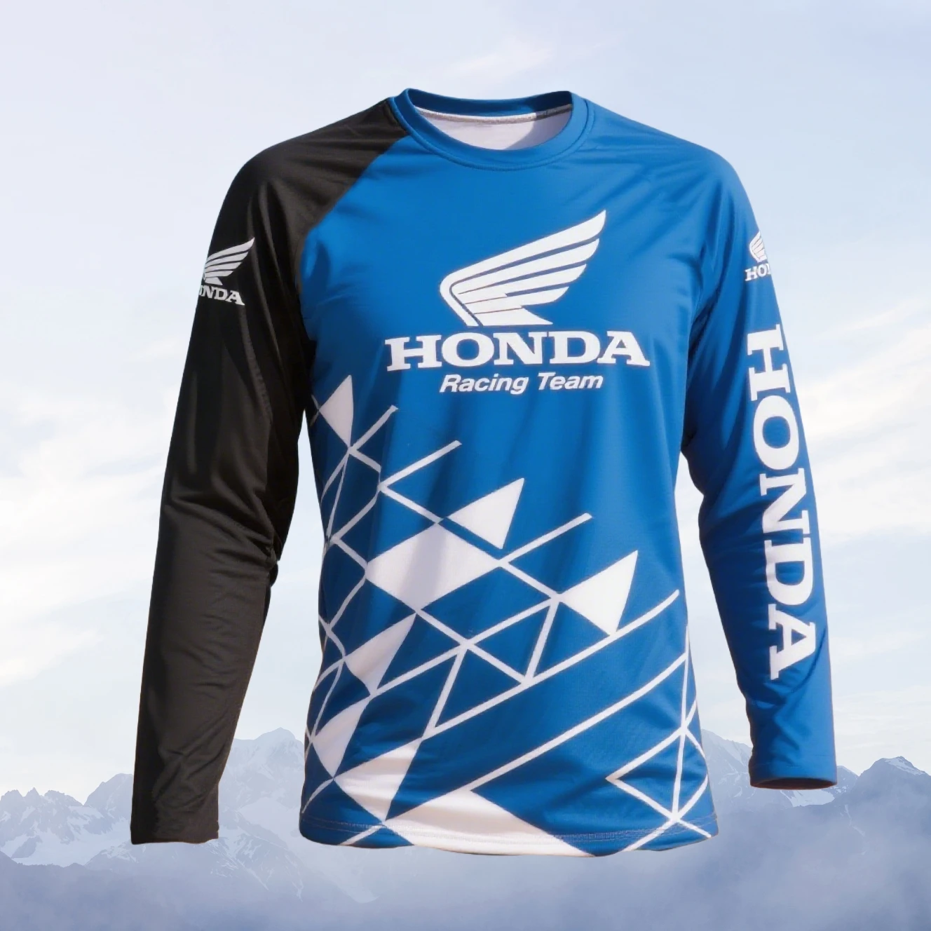 

Summer Men's Honda T-Shirt Long Sleeve Versatile Simple Quick-Dry Teen Sports Motorcycle Racing Car Brand​