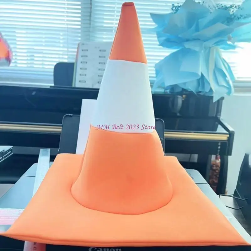 성인 어린이 축제 모자 모자 49me 트래픽 콘 모자 모자 모자 파티 헤드 기어 휴가 사진 소품 콘 캡 스테이지 쇼 의상 액세서리
