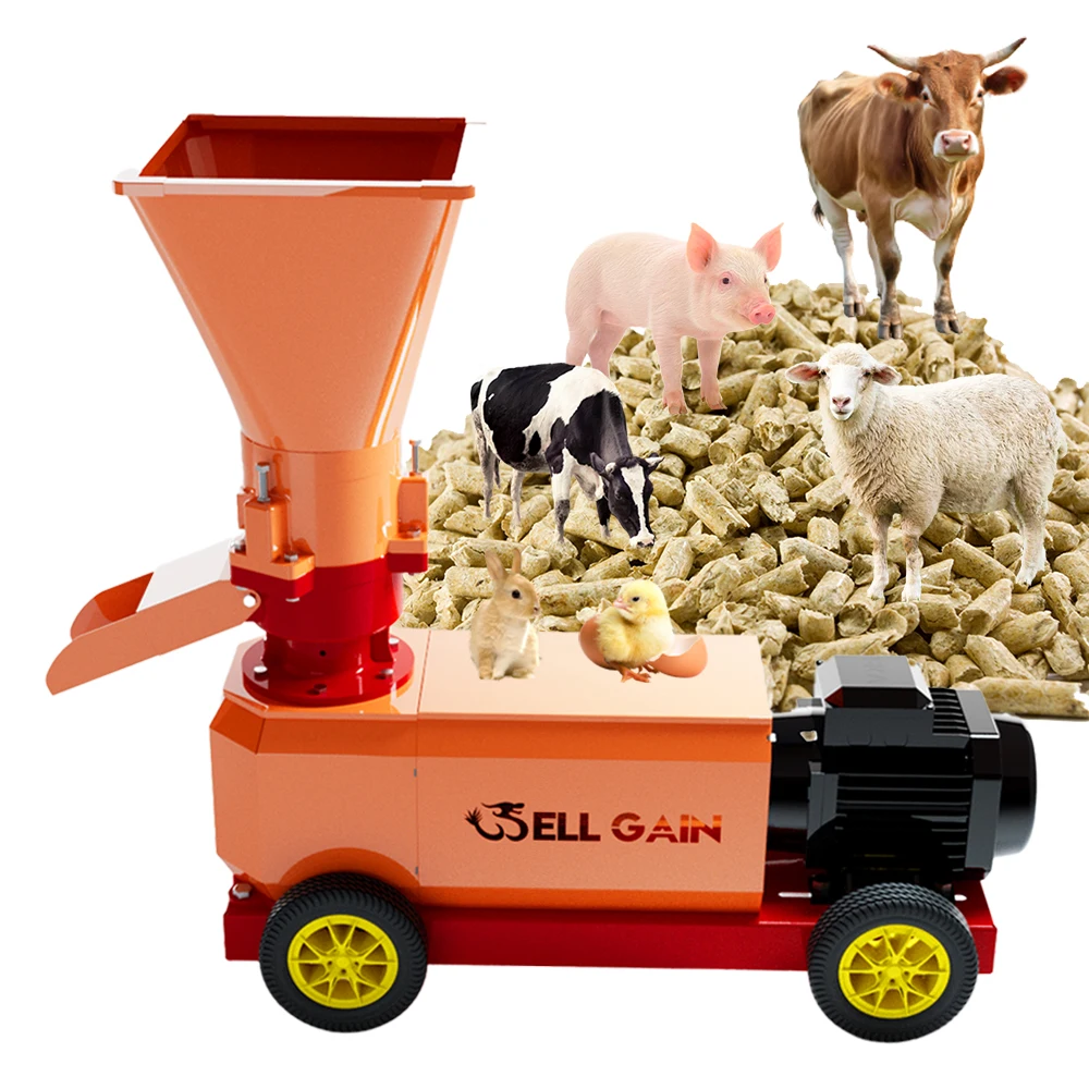 

Model 210 Feed Processing Machine Fish Chicken Feed Pellet Making Machine Granulator Machine for Animal Livestock Feed 400 Kg/h