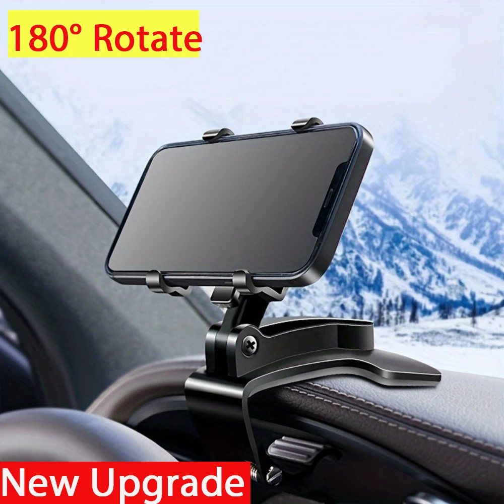 Universal Car Phone Holder Dashboard Car Clip 180 Degree Rotation Phone Holder Mount Bracket Smartphone Support in Car For Phone