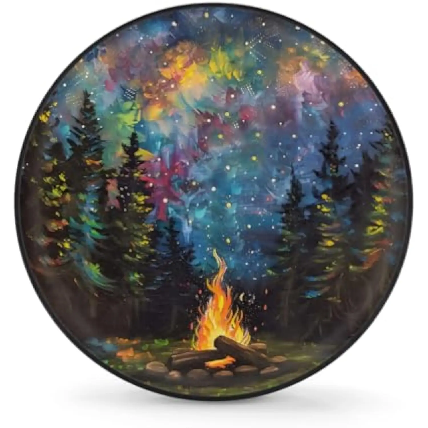 

Galaxy Bonfire Forest Spare Tire Cover Waterproof Wheel Protector for RV SUV Truck Camper