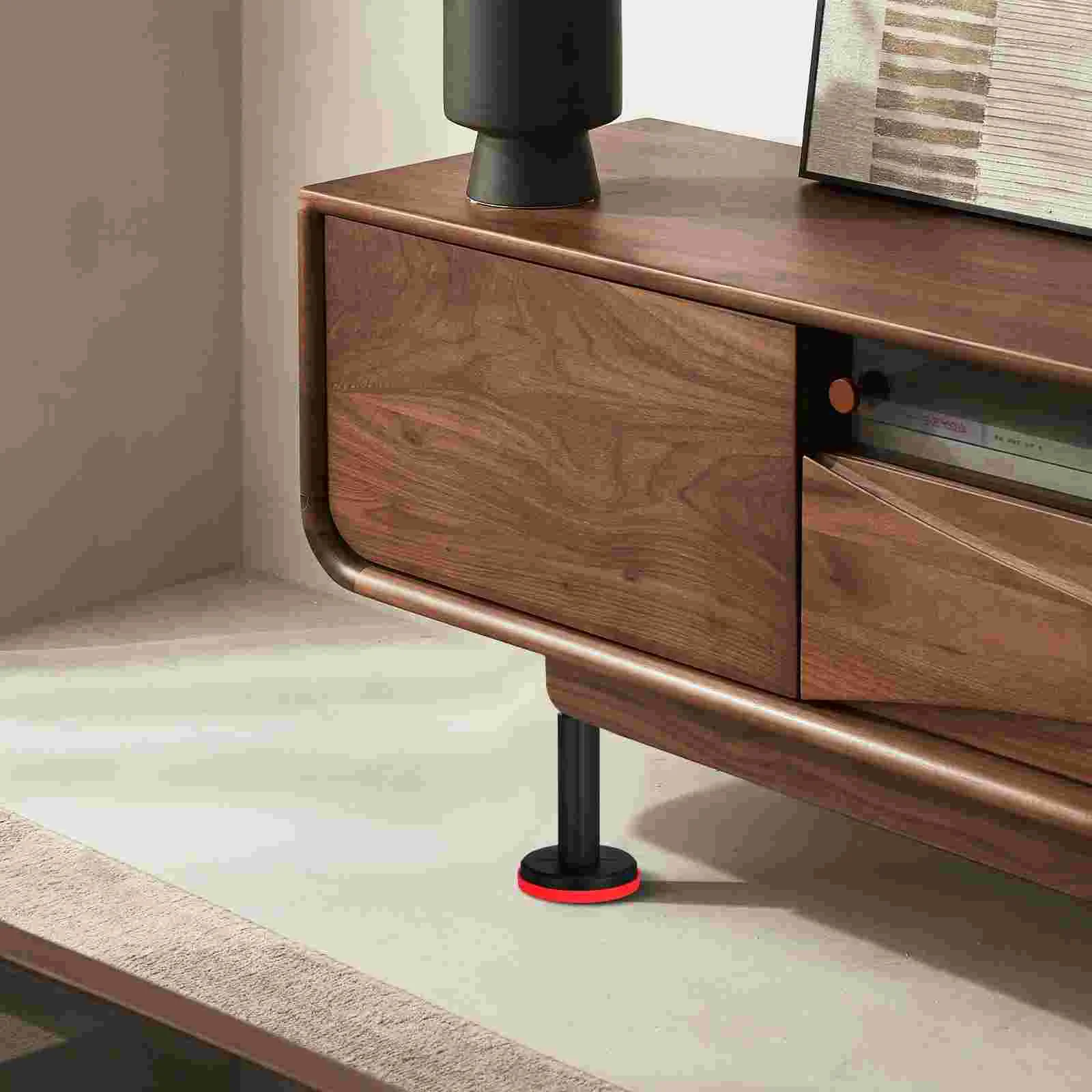 Elevador de poste telescópico, soporte fijo para muebles, patas, soportes de estante ajustables, tercera mano de nailon, 2 uds.