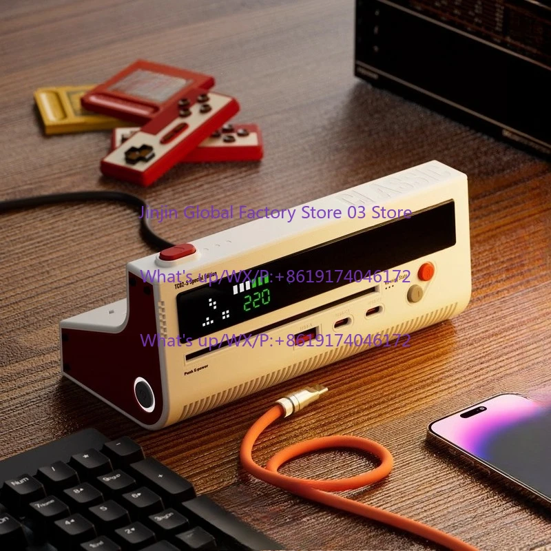 Red and white machine power strip e-sports socket pickup machine building block wind USB tractor board