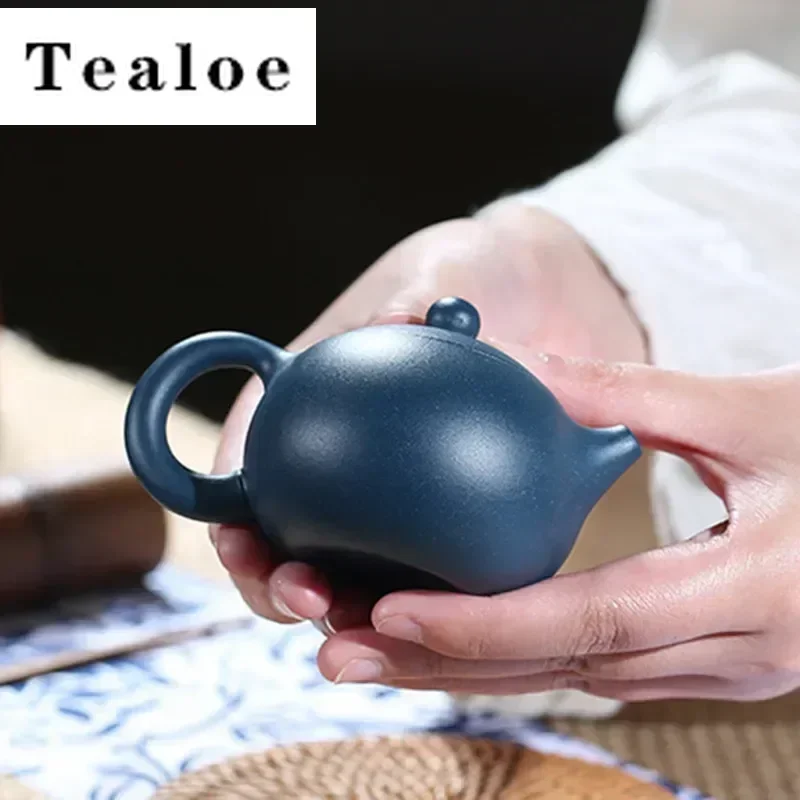 100ml Yixing Small Capacity Purple Clay Teapot Kettle Handmade Ball Hole Filter Xishi Tea Pot Chinese Raw Ore Zisha Tea Set