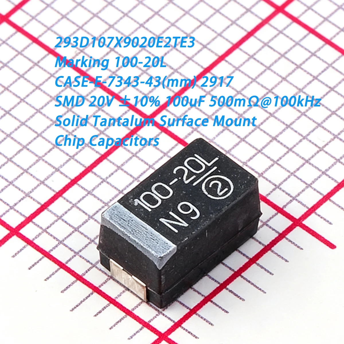 5pcs-293d107x9020e2te3-marcacao-100-20l-case-e-7343-43mm-2917-smd-20v-±10-100uf-500mΩ-novos-capacitores-de-tantalo-originais-pretos