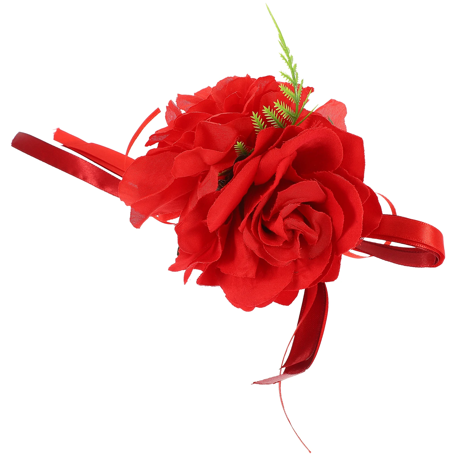 

Wedding Car Decoration Door Handle Decorations Premium Artificial Elegant Red Floral naments Lifelike