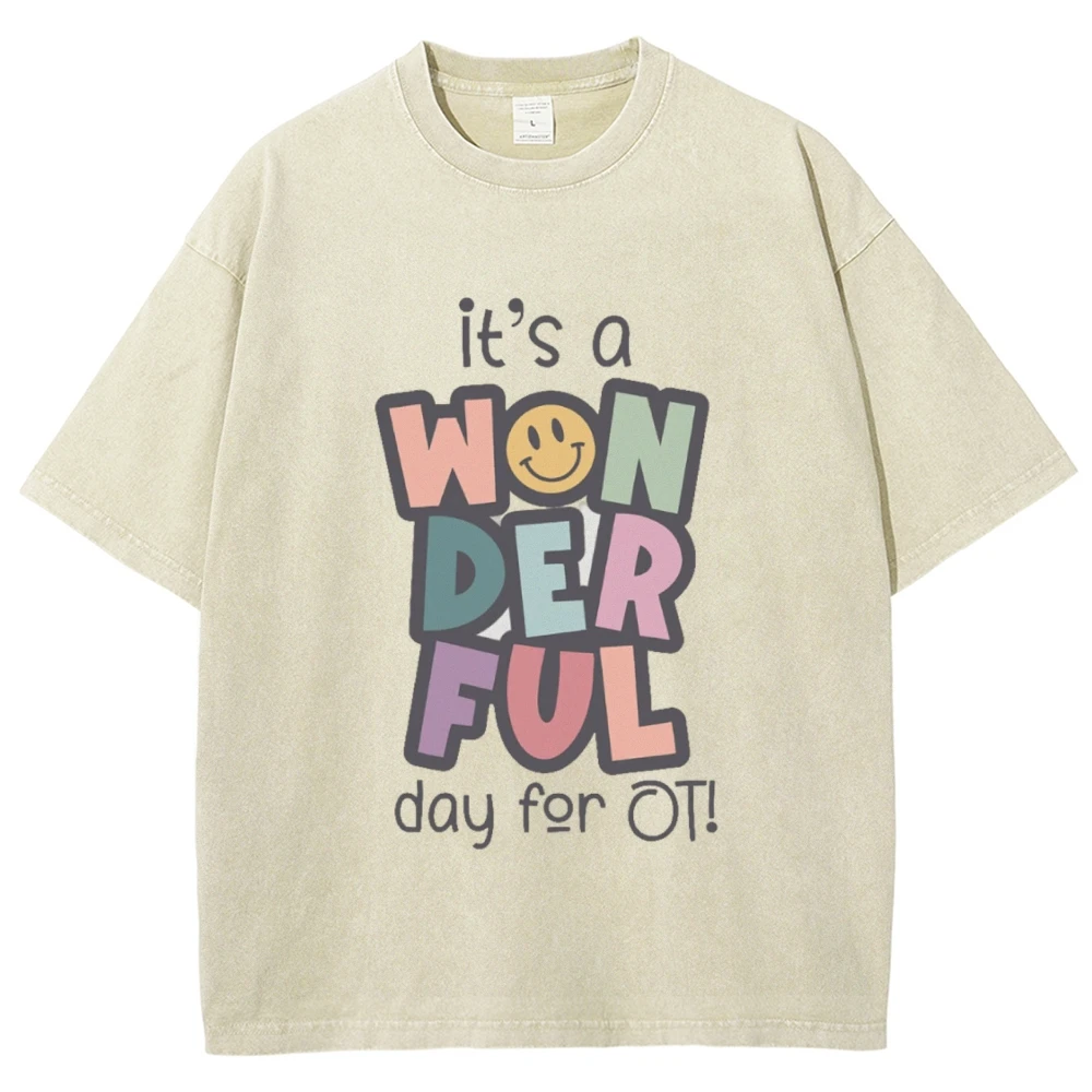 

Its A Wonderful Day For OT Vintage Unisex T-shirt, Occupational Therapy Tee, School Based OT Shirt, COTA T-Shirt, Y2k Tee