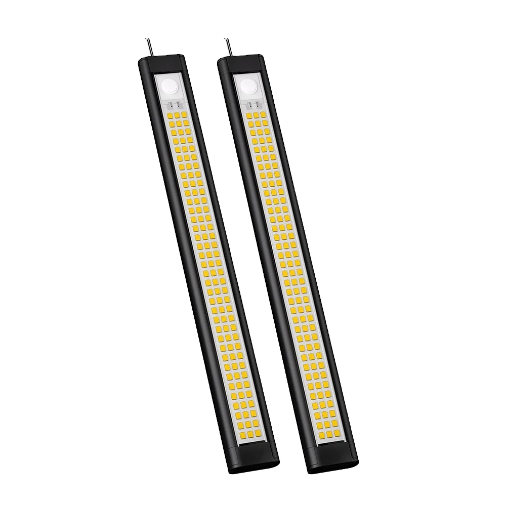 China Factory High Quality Tri Color White Amber Dimmable Switch DC12V RV Caravan Camper LED COB Profile Strip Light Rail Lamp
