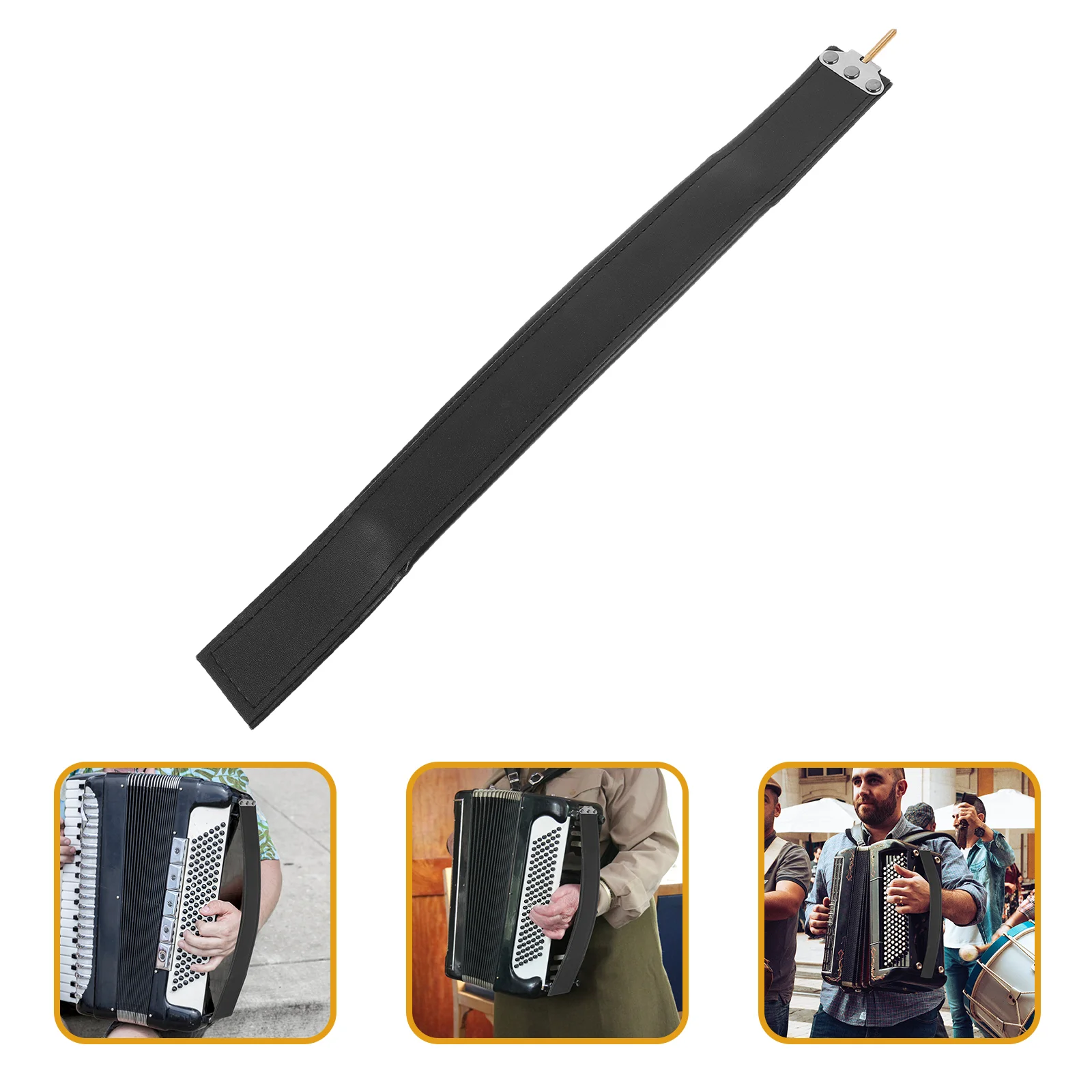 

Accordion Bass Strip Durable Strap Replacement Part Convenient Belt Parrot Sling Pu