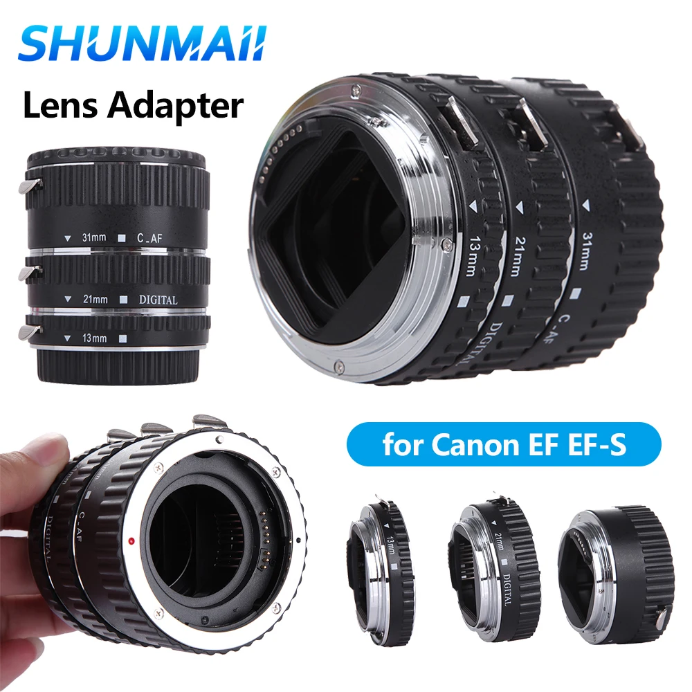 Camera Auto Focus Macro Extension Tube Ring for Canon EF EF-S Camera Auto Focus Ring Adapter Lens Mount Extender