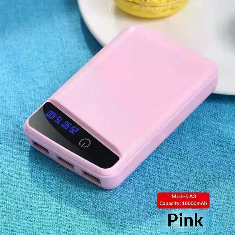 3*18650 Battery Power Bank Case With 3 USB Ports Free Welding DIY Battery Holder Storage Box For Emergency Phone Charging