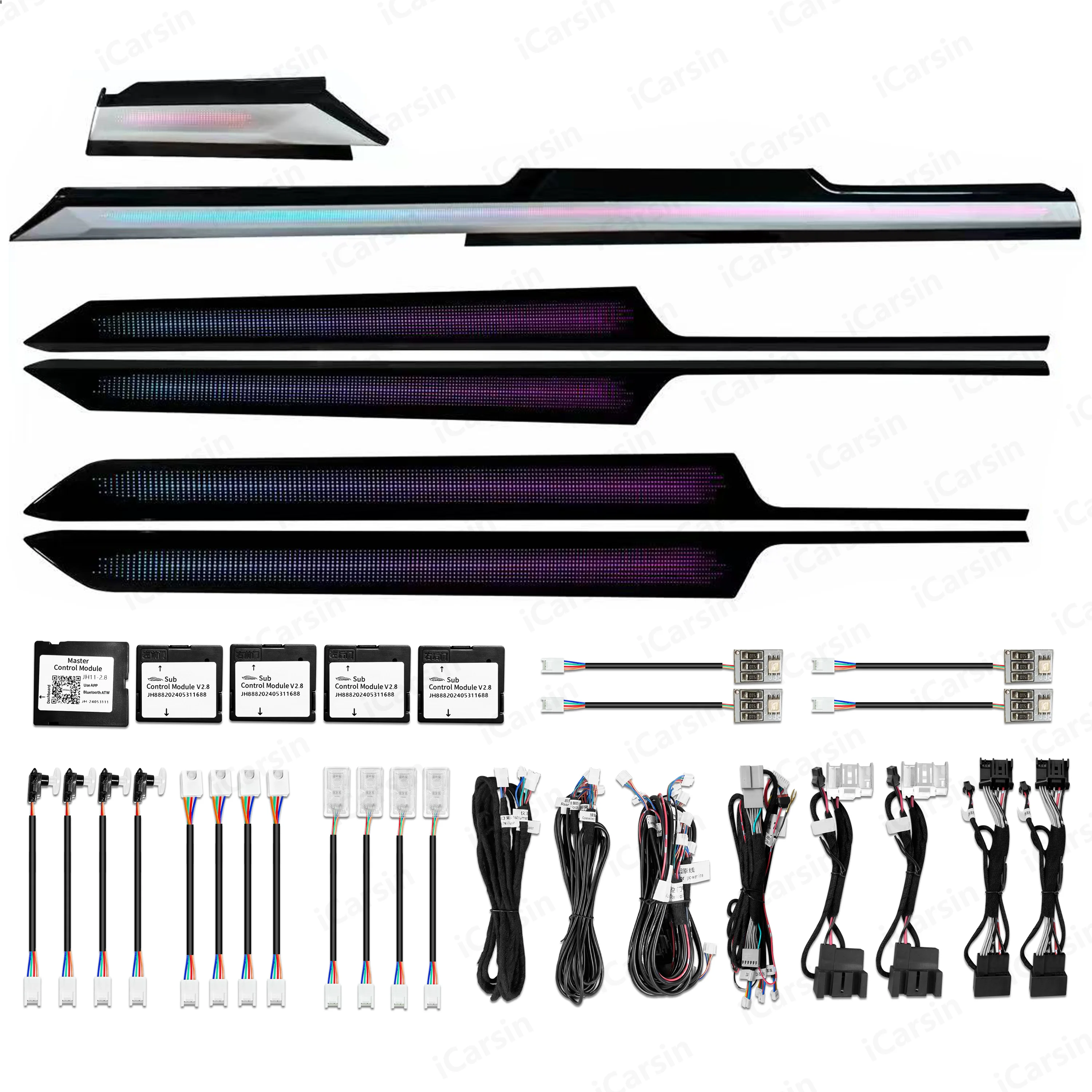 

ICarsin Upgrade Full Set Symphony Car Interior Ambient LED Lighting For Volkswagen Arteon 2021-2024 Strip Accessories Decoration
