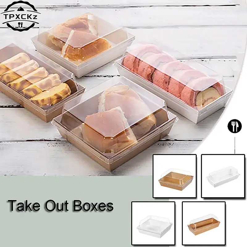 

10pcs Kraft Paper Cake Dessert Donut Box Cookie Sandwich Food Containers Wedding Birthday Party Supplies Christmas Home Decor