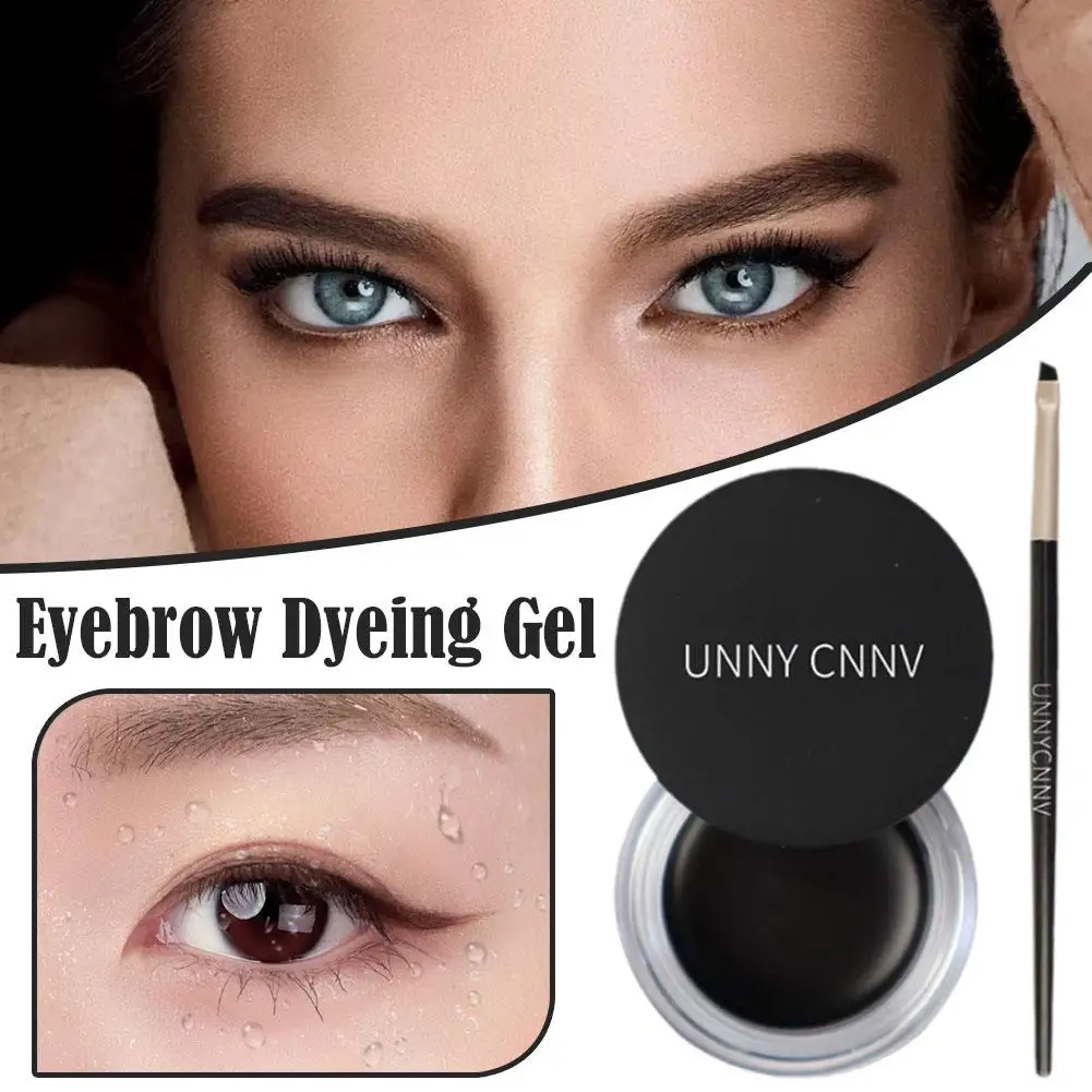 Natural Eyebrows Paste Waterproof Non Decolorizing Eye Eyebrow Paste Fixed Make Brushes Women Brow Gel Up Beauty H8R5