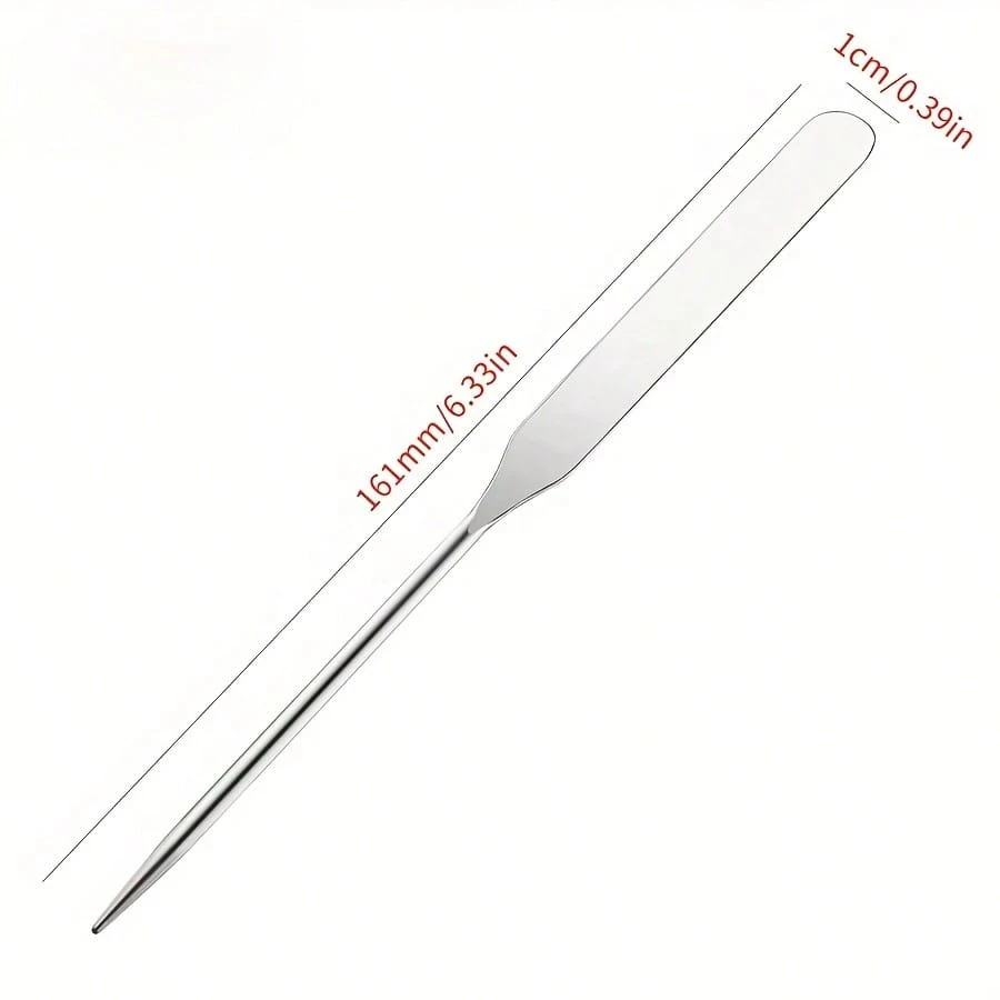 1/2/3 stuks spatel en roestvrijstalen mengpalet, nail art en menggereedschap voor foundation, make-up artiest menggereedschap mooi