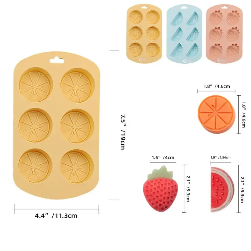 Easy Release Fondant Chocolate Gummy Pudding Molds Watermelo
