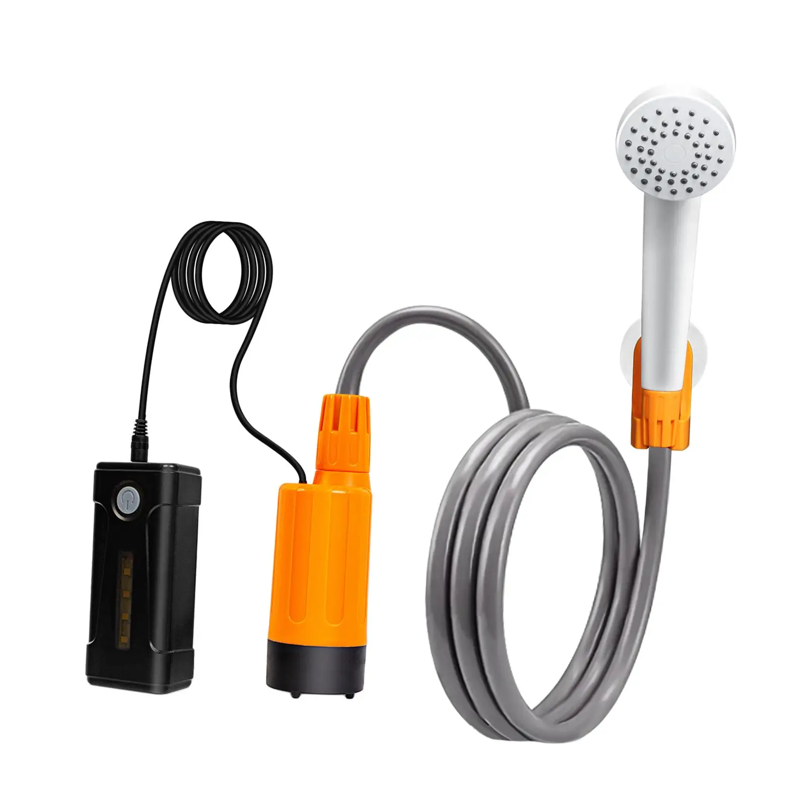 Portable Camping Shower Pet Grooming Rechargeable Handheld Cleaning Camp Shower for Traveling Beach Tent