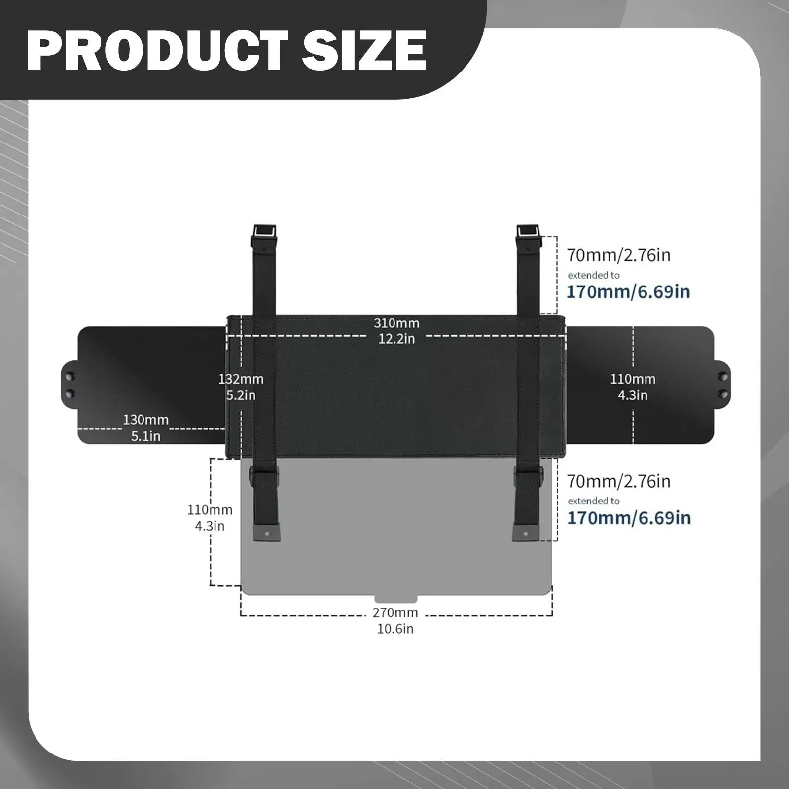 

Универсальный солнцезащитный козырек для автомобиля из искусственной кожи, регулируемый, для защиты от солнца
