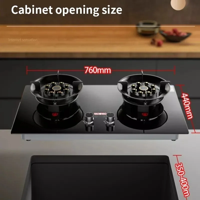 4.8KW Home Kitchen Cooktop Stove Embedded Fierce Fire with Timer Function Energy-Saving High Efficiency Flip Cooker