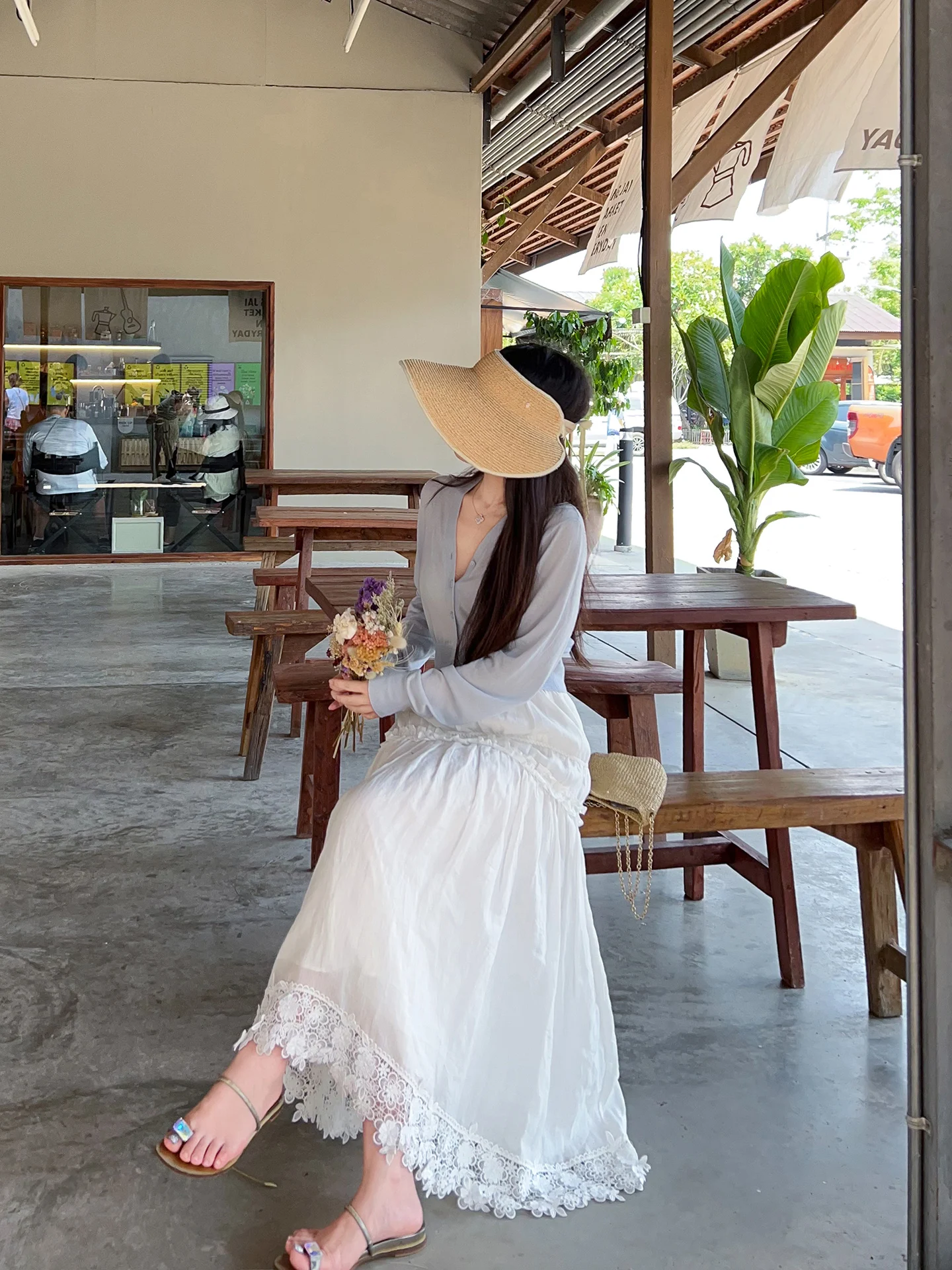 

Summer ort Svel Silk Cotton Knitted Cardigan Thin Long Sve UV Protection Women's Faion Spring Season Button up C...