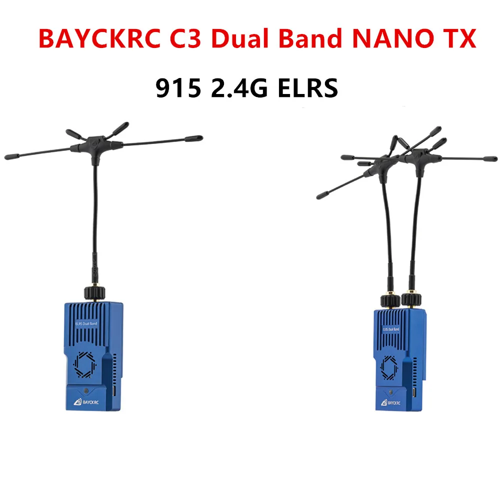 

BAYCKRC C3 ExpressLRS 915 2.4G Dual Band Gemini NANO TX ELRS module For RC Transmitter Parts