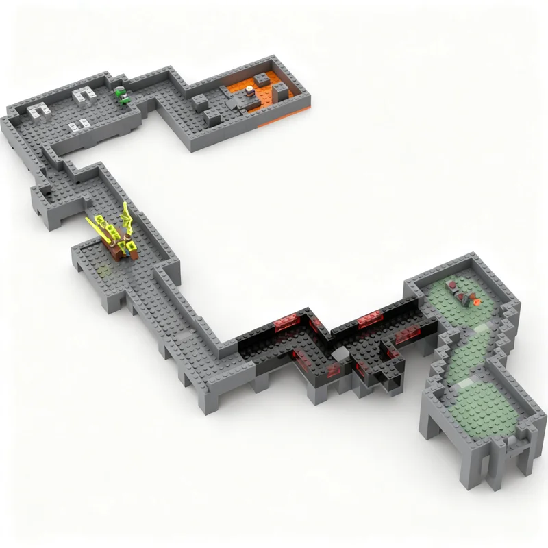 716pcs MOC Cataclysm Dungeons Stonecore Model Building Blocks Construction Assemble DIY Education Collection Brick Craft Art