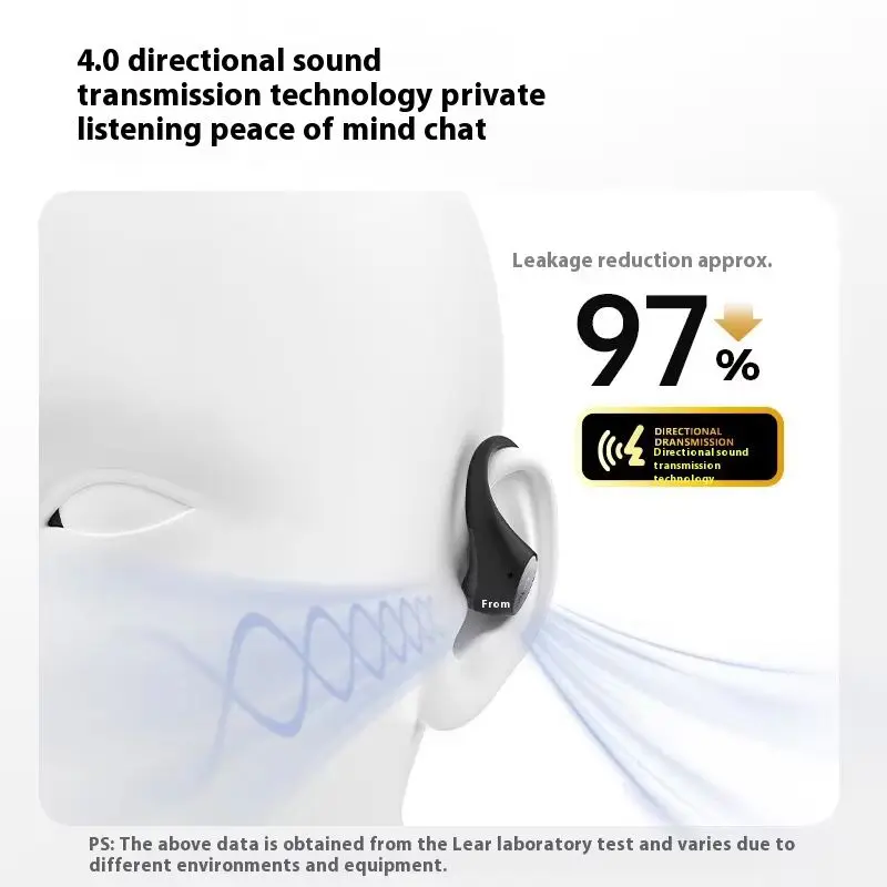 EarFun OpenJump سماعات أذن لاسلكية مفتوحة الأذن 4-mic AI إلغاء الضوضاء الكمون المنخفض مخصص ثلاثية الأبعاد سماعة رأس رياضية مسكنية بانورامية