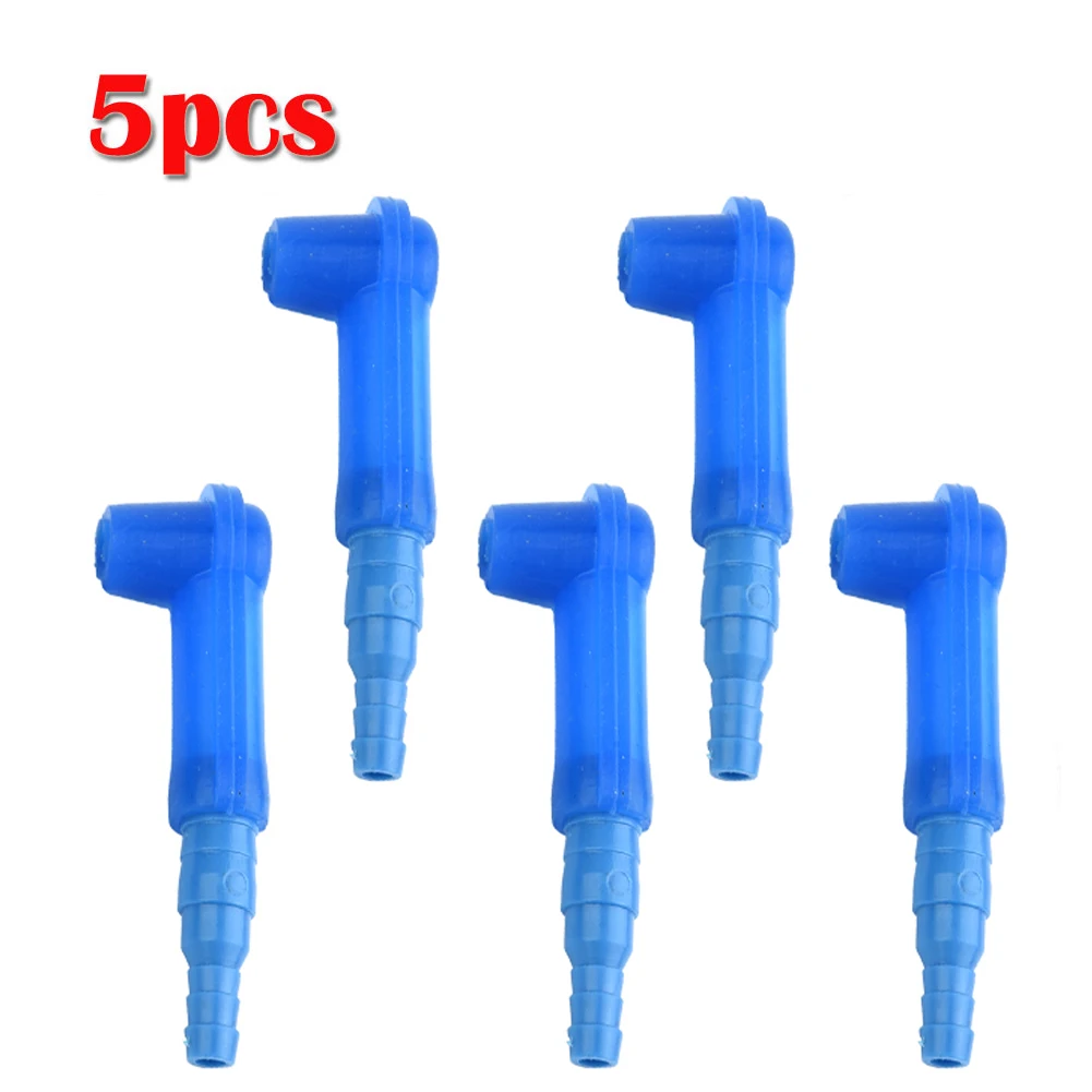 5Pcs Blue Plastic Auto Car Brake Fluid Replacement Tool Pump Oil Bleeder Change Air Kit  Accessories For Vehicles