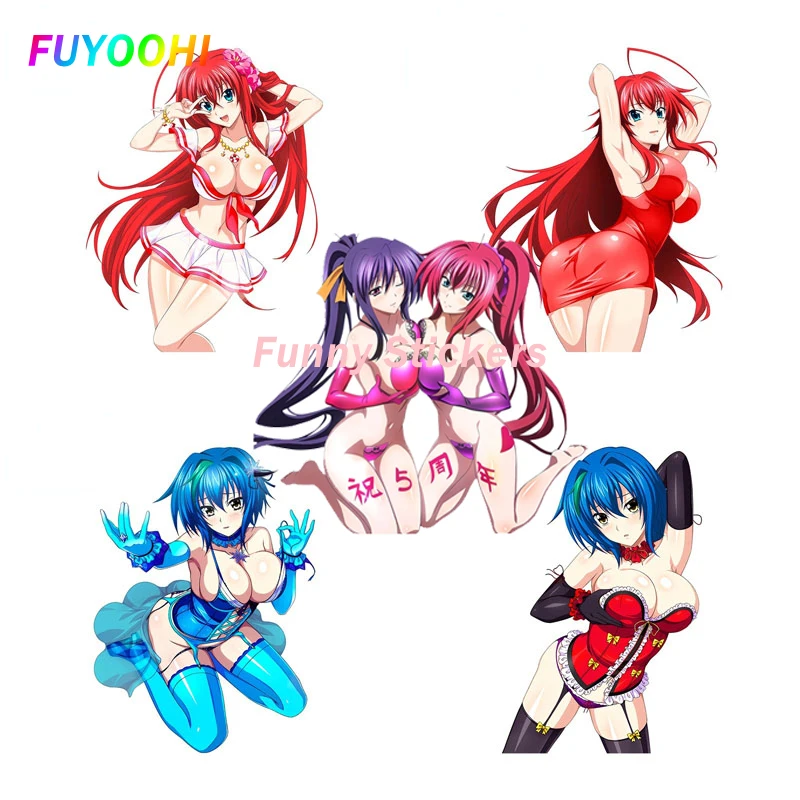 

FUYOOHI Play Stickers 3D Sexy PVC Car Stickers High School DxD Himejima Akeno Rias Gremory Render Car Styling JDM Vinyl Decal