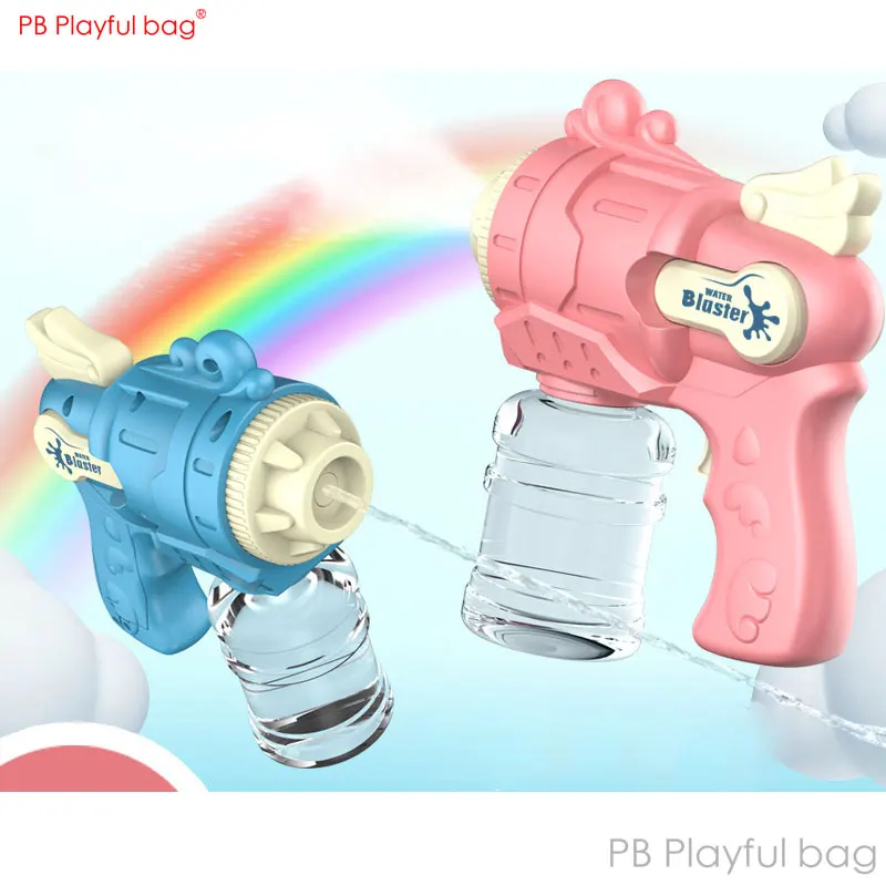 2 Mode Kartun Pistol Air Listrik Musim Panas Mainan Air Semprot Musim Panas Luar Ruangan Mainan Anak-anak Blaster DIY Modifikasi Botol Kosong AC79