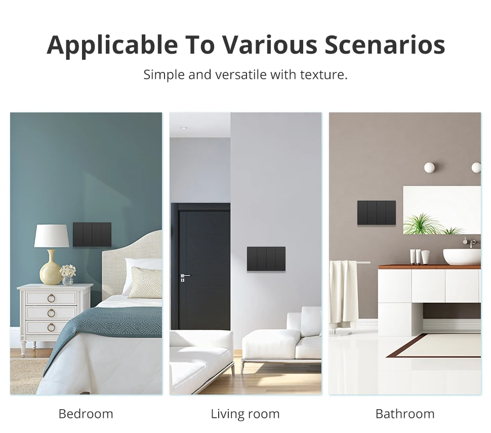 Zemismart Zigbee Push-Wandlichtschalter, kompatibel mit Tuya, Alexa, Google Home und SmartThings über Hub, 1, 2, 3, 4-fach, Neutralleiter erforderlich – Detail 25