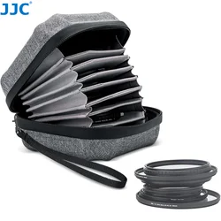 JJC 10 Pockets Hard Shell Lens Filter Bag Up to 67mm 95mm Water Resistant  Camera Filter Pouch Carrying Case for Photography