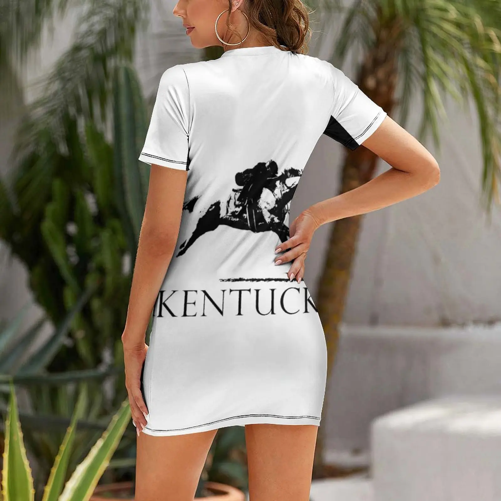 Kentucky Race Horse Short Sleeved Dress wedding dresses for woman womans clothing Dress