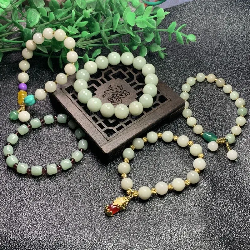 

Плавающий зеленый браслет She Taicui, модные Универсальные мужские и женские браслеты