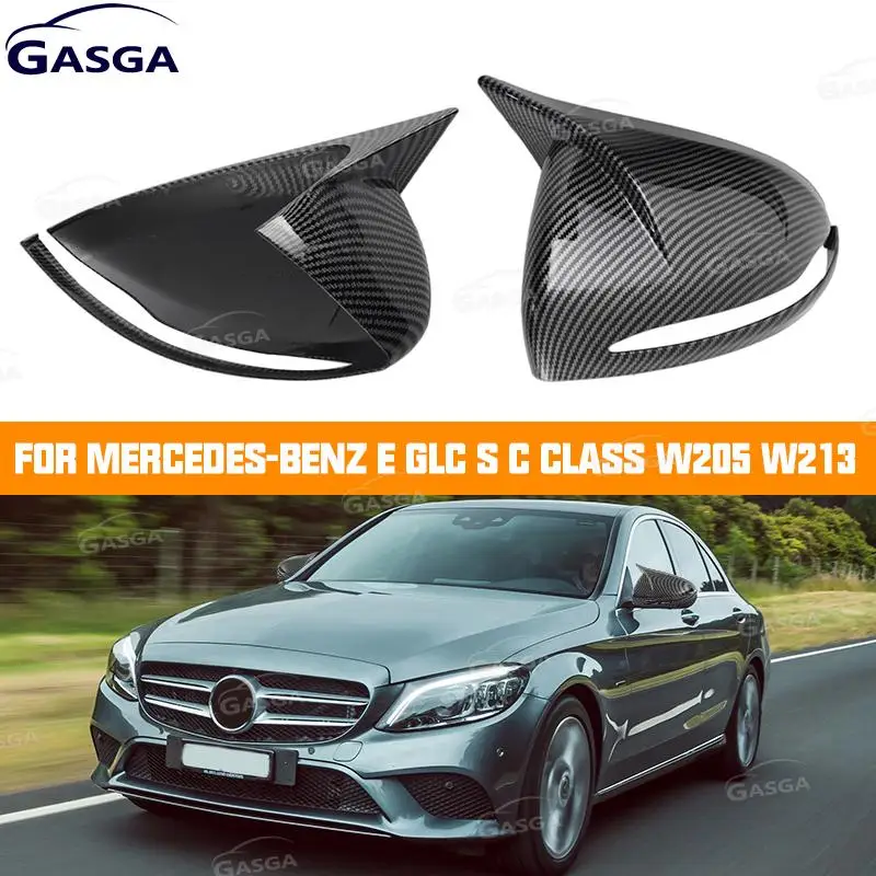

For Mercedes-Benz E GLC S C-class W205 W213 Rearview Mirror Cover Housing LHD Side Wing Mirror Cap Case Trim Car Accessories