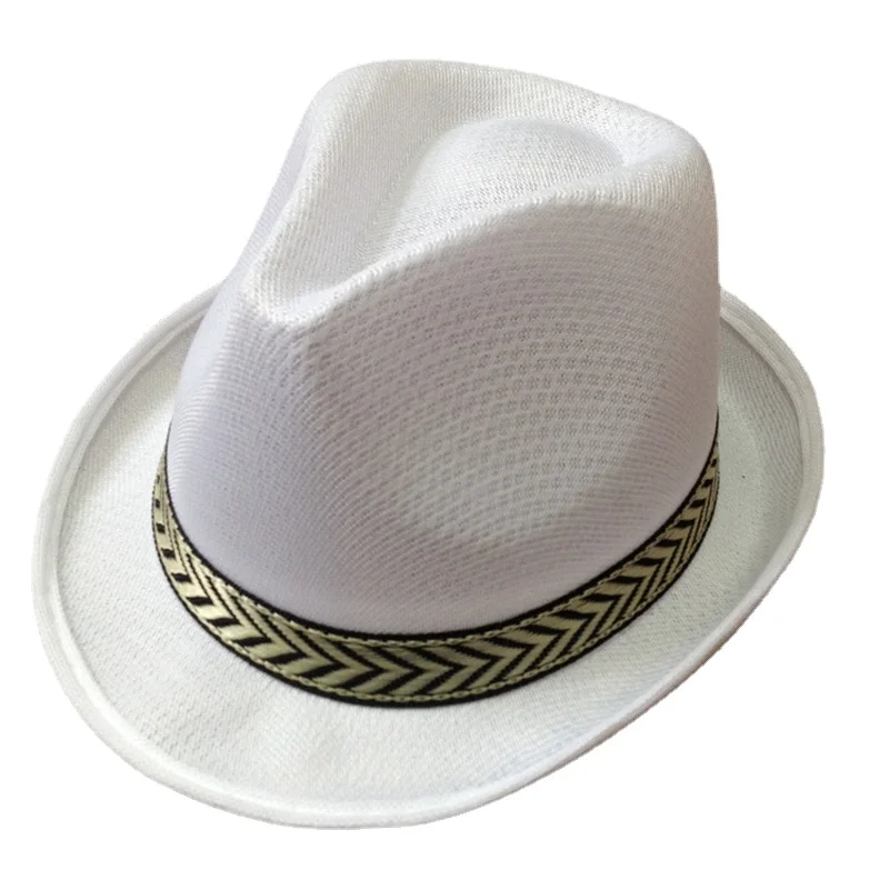 Summer\'s quick dry Jazz hat Panamanian hat Fedoras Outdoor sun hat performance Chapeau hat cover for the men and women Unisex